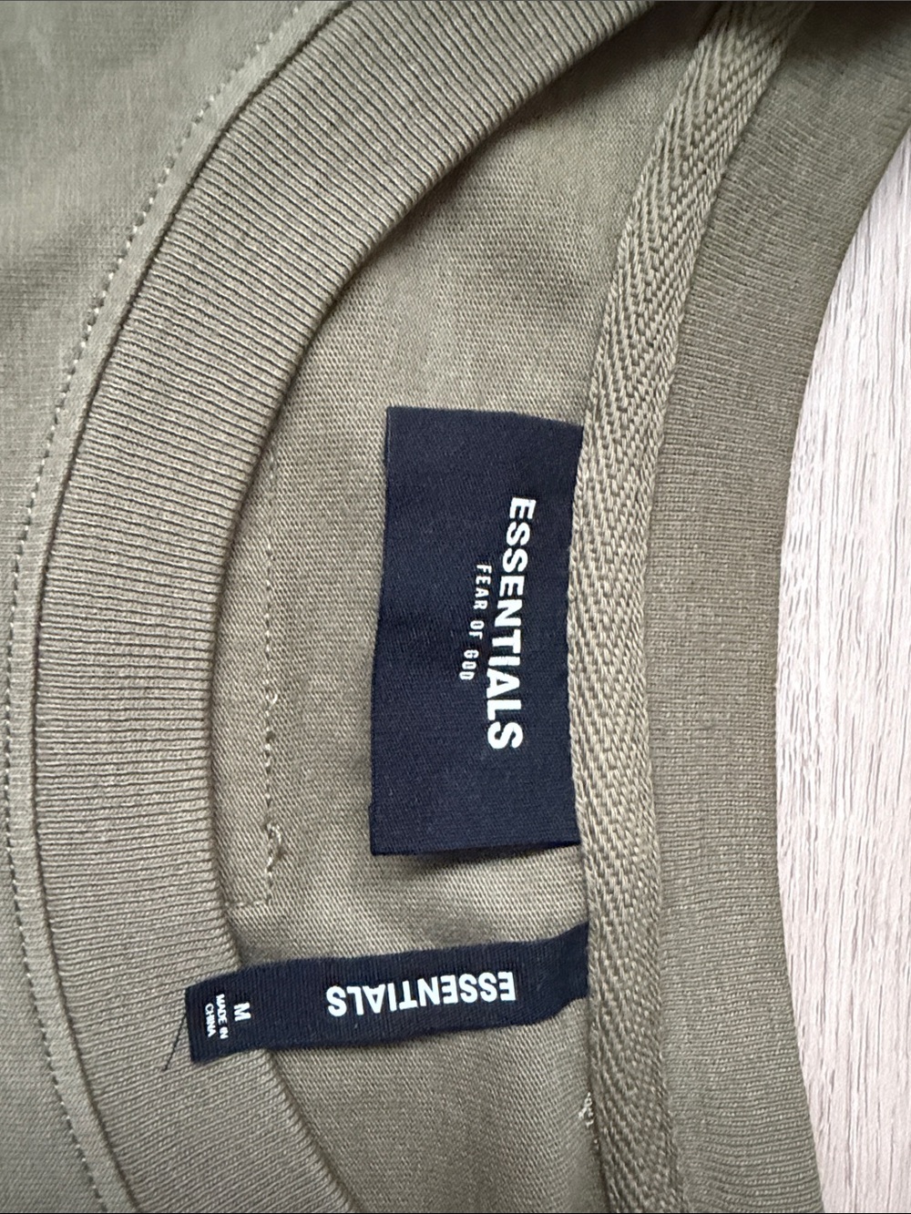 Bundle Essentials Olive Green Short-Sleeve Crew T-Shirt & beige short sleeve - Picture 2 of 6